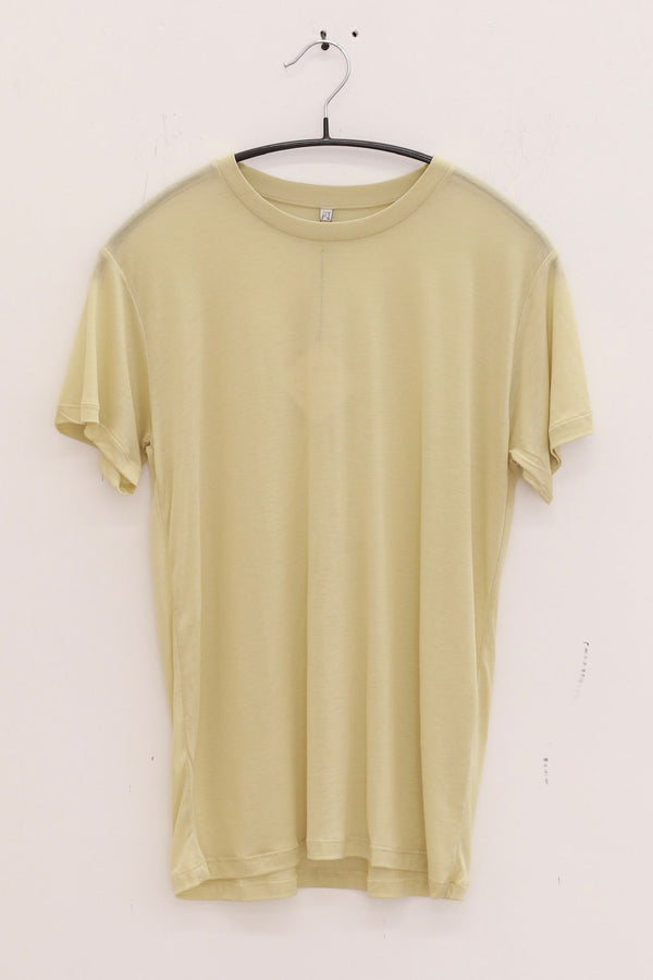 BASERANGE Classic Bamboo Fiber and Cotton Slim Fit T-Shirt Collection Round Neck Bottoming Shirt French BAS-TTTS-BL-AU25-PIER GREEN (TOCT TTTS)